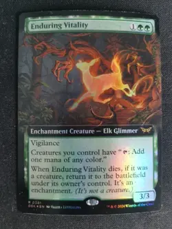 MTG Enduring Vitality - Duskmourn Borderless 381 *FOIL* - Image 1