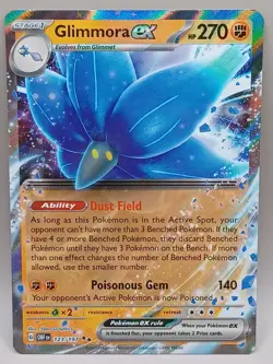 Pokemon TCG NM Glimmora ex Obsidian Flames 123/197 Holo Double Rare - Image 1