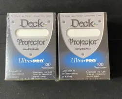 (1) Vintage Ultra Pro 100 Deck Protector White Factory Sealed 1999 Era Free Ship - Image 1
