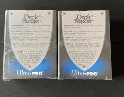 (1) Vintage Ultra Pro 100 Deck Protector White Factory Sealed 1999 Era Free Ship - Image 3