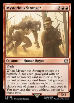 MTG MYSTERIOUS STRANGER 63 PIP NM R - Image 1