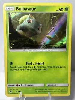 Pokemon Bulbasaur (Holo Common) 1/18 Detective Pikachu Holo card - Image 1