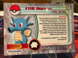 2000 Topps Chrome Horsea #116 TV Animation Pokemon LP - Image 3