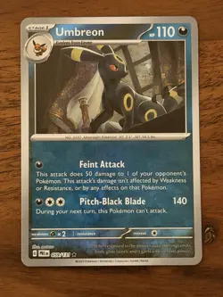 Pokemon Umbreon 059/131 Master Ball Reverse Holo Prismatic Evolutions NM - Image 1