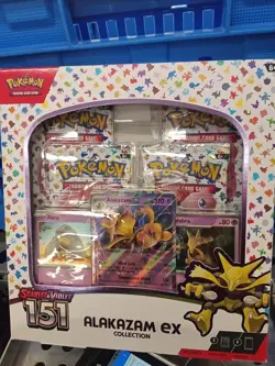 Pokemon Scarlet & Violet 151 Alakazam Kadabra Abra Collection Box Promo Booster - Image 1