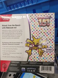 Pokemon Scarlet & Violet 151 Alakazam Kadabra Abra Collection Box Promo Booster - Image 2