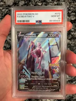 Mewtwo V Pokemon GO Holo PSA 10 💎 - Image 2