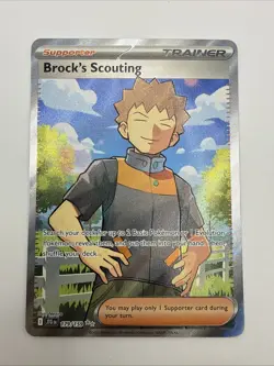 Pokemon TCG Brock’s Scouting 179/159 SV09: Journey Together Ultra Rare - Image 1