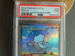 Pokemon SV: Paldean Fates Mew ex 232/091 Holo Special Illustration Rare PSA 9 - Image 2
