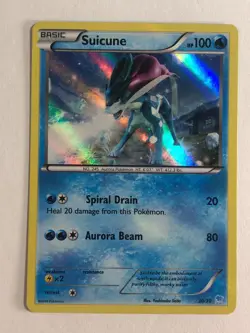 Pokemon TCG XY Trainer Kit: Pikachu Libre & Suicune Holographic Suicune 30/30 LP - Image 1