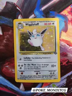 WIGGLYTUFF 16/64 UNLIMITED JUNGLE HOLO MP POKEMON TCG - Image 1