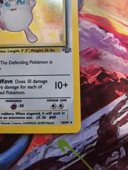 WIGGLYTUFF 16/64 UNLIMITED JUNGLE HOLO MP POKEMON TCG - Image 4