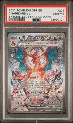 Pokemon Obsidian Flames - Charizard ex 223/197 PSA 10 Special Illustration Rare - Image 1