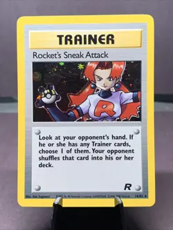 Pokemon TCG Rocket’s Sneak Attack Holo Rare 16/82 Team Rocket WOTC VTG 2000 NM- - Image 1