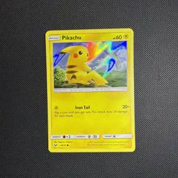 Pokemon TCG Pikachu 28/73 Shining Legends Holo NM - Image 1