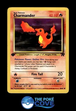 Charmander 50/82 | Team Rocket 1st Edition | Pokemon Common | LP - Image 1