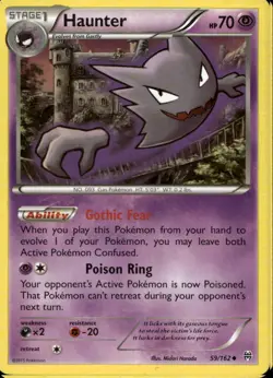 Haunter 59/162 Uncommon XY BreakThrough Pokemon - Image 1