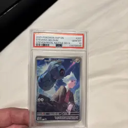 2025 POKEMON SVP EN-SV BLACK STAR PROMO #207 STEVEN'S BELDUM PSA 10 - Image 1