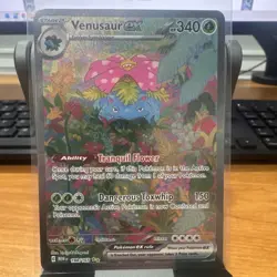 Pokemon Venusaur ex 198/165 Scarlet & Violet 151 Special Illustration Rare NM+ - Image 1