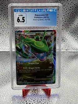 Rayquaza EX 60/108 Roaring Skies Holo 2015 Pokemon RARE 🔥 CGC 6.5 PSA 💎 - Image 1