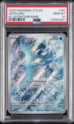 2025 POKEMON JTG EN-JOURNEY TOGETHER ILLUSTRATION RARE #161 ARTICUNO PSA 10 - Image 1