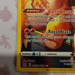 Lost Origin Charizard TG03/TG30 Holo Trainer Gallery Rare Pokemon NM/M - Image 5