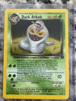 Dark Arbok - 2/82 - Pokemon Team Rocket Unlimited Holo Rare Card WOTC HP - Image 1