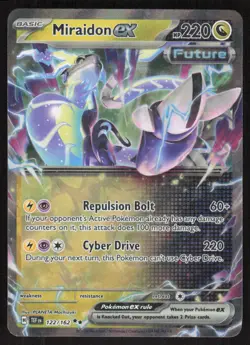 Pokemon TCG SV05: Temporal Forces #122/162 Miraidon ex NM - Image 1