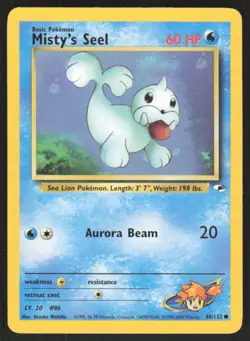 Pokemon TCG Gym Heroes #088/132 Misty's Seel LP - Image 1