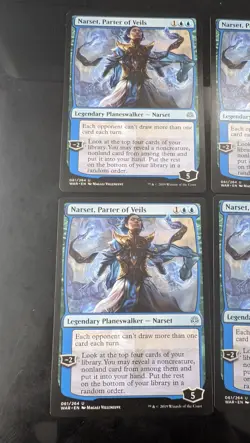 Narset, Parter of Veils, War of the Spark, Playset, 4 Copies, Magic Cards - Image 2