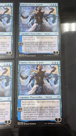 Narset, Parter of Veils, War of the Spark, Playset, 4 Copies, Magic Cards - Image 3