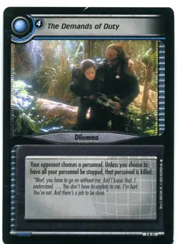 Star Trek CCG 2nd Ed Call to Arms Rare's, Cards Are Nr-Mint. Drop Down Box Sale. - Image 5