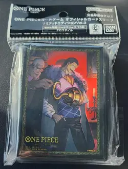 ONE PIECE Card Game Official Card Sleeve Limited Edition Vol. 3 Crocodile 70 pcs - Image 1