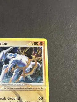 Arceus LV.100 AR8 Platinum Arceus Holo Rare Pokemon Card 2009 Fighting Type - Image 2