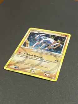 Arceus LV.100 AR8 Platinum Arceus Holo Rare Pokemon Card 2009 Fighting Type - Image 3