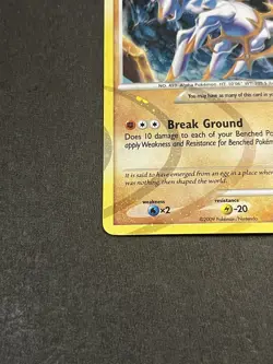 Arceus LV.100 AR8 Platinum Arceus Holo Rare Pokemon Card 2009 Fighting Type - Image 4