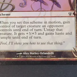 MTG - Your Will is not Your Own Oversize Card Archenemy - LP Magic the Gathering - Image 3