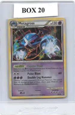 Metagross 4/95 - COSMO Holo RARE - Unleashed - 2010 Pokemon Card - LP/P - Image 1