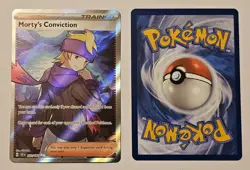 Morty's Conviction 201/162 Full Art Temporal Forces Pokemon TCG & Bonus Card - Image 1
