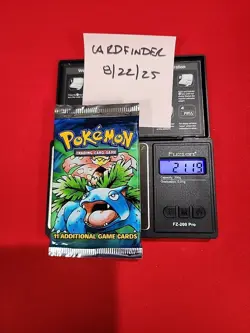 21.20 G Heavy Pokemon Base Set Factory Sealed Booster NM Pack Venusaur LOOK - Image 1