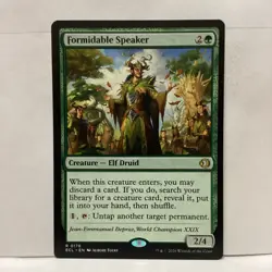 MTG Formidable Speaker Magic: The Gathering Lorwyn Eclipsed Rare #0176 - Image 1