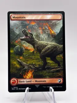 Mountain 0024 Universes Beyond: Jurassic World Collection REX MTG NM - Image 1