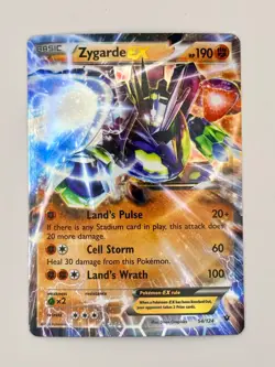🇨🇦 Pokemon TCG Zygarde EX 54/124 XY Fates Collide Ultra Rare Holo LP - Image 1