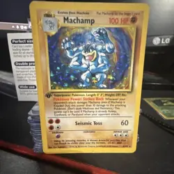Pokemon Machamp 008/102 Deck Exclusives Holo Rare 1st Edition 100 HP English 19… - Image 1