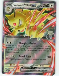 Team Rcoket's Persian ex - #218 Black Star Promo - Pokemon TCG - 2025 - Image 1