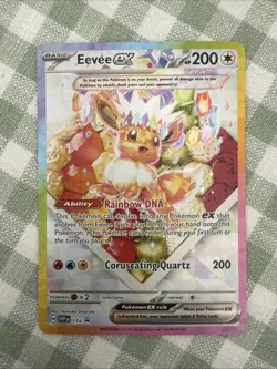 Pokemon TCG Eevee EX SVP 174 Black Star Promo Prismatic Evolutions UPC - Image 1
