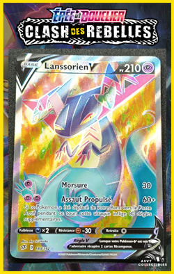 Carte Pokemon Lanssorien V 183/192 FA EB02 Clash Des Rebelles Epee Bouclier FR - Image 1