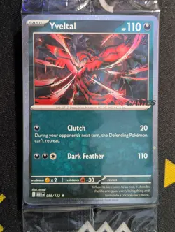 Yveltal 088/132 Pokemon EB Games Exclusive Promo Cosmo Holo Near Mint SEALED - Image 1