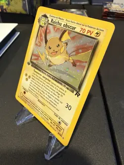 Pokemon TCG Dark Raichu French 83/82 Holo 1st Edition Team Rocket SECRET RARE🔥 - Image 3