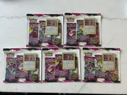 Pokemon Fusion Strike 3 Pack Blisters Eevee Promo Lot Of 5 - Image 1